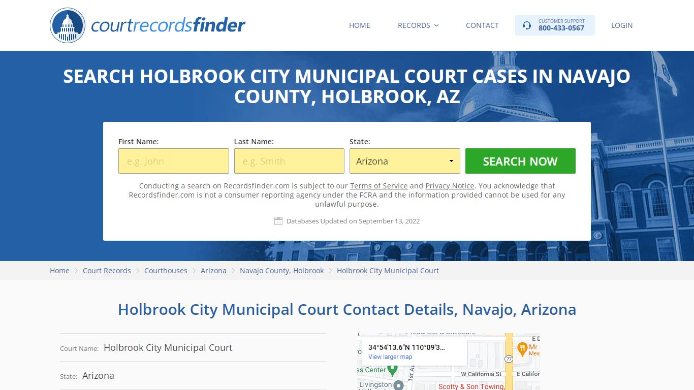 Holbrook City Municipal Court Case Search - Navajo County, AZ ...